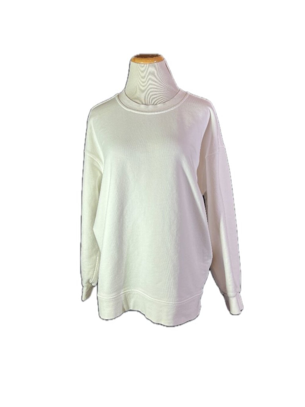 Lululemon Size 6? White Perfectly Oversized Crew Sweatshirt French Terry